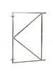 Verstelbaar stalen poortframe 120 x 155 cm, vuurverzinkt.