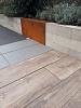 Stapelblok afdek 15x200x5/43 cm Corten