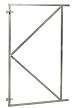 Verstelbaar stalen poortframe 90 x 155 cm, vuurverzinkt.