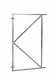 Verstelbaar stalen poortframe 100 x 155 cm, vuurverzinkt.