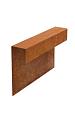 Stapelblok afdek 15x200x5/43 cm Corten
