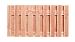 Douglas fijnbezaagd plankenscherm 19-planks 15 mm, 180 x 90 cm t.b.v. betonsysteem, onbehandeld.