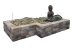 TUMBELWALL GETR. 30X20X10CM KILIMANJARO
