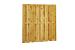 Grenen geschaafd plankenscherm 18-planks 15 mm, 179 x 179 cm, recht, groen geïmpregneerd.