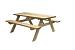 Picknicktafel Easy, 40 mm dik, bladmaat 180 x 70 cm, groen geïmpregneerd.