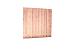 Douglas geschaafde. planken scherm 21-planks 16 mm, 180 x 180 cm t.b.v. betonsysteem, onbehandeld.