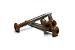 RVS schroef met gekleurde top voor NTW Castellation PRO, set a 50 stuks incl. bit, Teak.