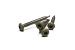 RVS schroef met gekleurde top voor NTW Castellation PRO, set a 50 stuks incl. bit, Antique.