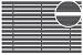 Mat schoonl 100x50x2 CM alum rubber zwa.