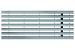 Langsprofielrooster RVS, L=1000mm