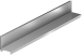 Slotline opzetelement RVS 100cm