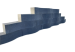 Patio wave 60x15x15 antraciet