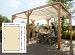 Douglas pergola houtpakket 324 x 524 cm t.b.v. schaduwdoek 290 x 500 cm, kleurloos geïmpregneerd.