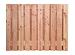 Douglas geschaafd plankenscherm 21-planks 16 mm, 180 x 130 cm t.b.v. betonsysteem, onbehandeld.