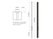 Lichtgewicht betonpaal met diamantkop ongecoat 8,5x8,5x275 cm, eindpaal, antraciet.