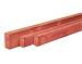 Douglas geschaafde regel 4,5 x 7,0 x 400 cm, onbehandeld.