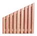 Douglas geschaafd plankenscherm 19-planks 16 mm, 180 x 180-90 cm, verticaal recht aflopend, onbehandeld.