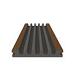 NewTechWood HKC co-extrusie enkelzijdig dekdeel houtstructuur 2,3 x 13,8 x 400 cm, Teak.