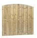 Jumboscherm geschaafd vuren 18-planks 15 mm, 180 x 170/180 cm, toog verticaal, groen geïmpregneerd.