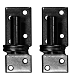 Duim zwart 16 mm t.b.v. poort, per 2 stuks.