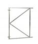Verstelbaar stalen poortframe 150 x 155 cm, vuurverzinkt.