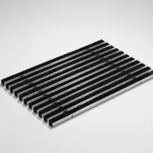 Mat schoonl 100x50x2 CM alum tapijt antr