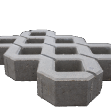 GRASTEGEL BETON 40X60X10CM GRIJS