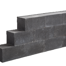 *HF* LINEA BLOCK BLACK 15X15X30CM