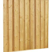 Vuren dichtscherm fijnbezaagd, 180 x 180 cm, groen geïmpregneerd.