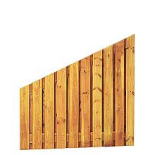Plankenscherm 21-planks 17 mm, 180 x 180/90 cm, aflopend, geïmpregneerd.