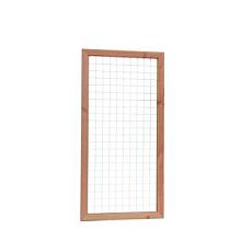 Douglas trellis met maas 7,5 x 7,5 cm, in frame 4,5 x 7 cm, 90 x 180 cm.