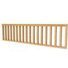 Hekwerk recht douglas type C, 278,5 x 73 cm, onbehandeld.