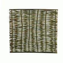 Wilgentenenscherm grof, boven- en onderkant voorzien van latten, 180 x 180 cm.