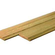 Scandinavisch vuren geschaafd rabat 1,8 x 14,5 x 390 cm, groen geïmpregneerd.