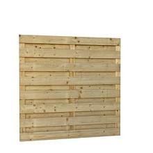 Jumboscherm geschaafd vuren 18-planks 15 mm, 180 x 180 cm, recht, groen geïmpregneerd.