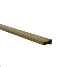 Grenen fundamentbalk 4,5 x 9,0 x 300 cm, groen geïmpregneerd.
