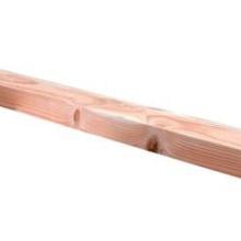 Douglas afdekkap met sponning (6,1 x 1 cm) 4,2 x 8,5 x 180 cm.