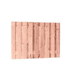 Douglas fijnbezaaagde planken, scherm 19-planken 15 mm, 180 x 130  t.b.v. betonsysteem, onbehandeld.