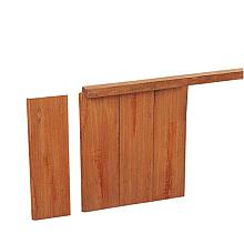 AZ Hardhouten geschaafde damwand 3,0 x 20,0 x 200 cm (werkend 18,5 cm).