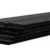 Betowood scherm douglas inclusief afdekkap 187 x 224 cm, zwart gedompeld.