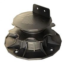 Kunststof balkdragers verstelbaar 3,5 - 7,0 cm, zwart.