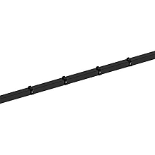 Hillfence metalen hoekpaal, inclusief aansluitingset en afdekkap, 6 x 6 x 240 cm, zwart.