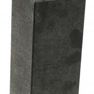 Betonpoer L, 18 x 18 x 50 cm, recht, M20, antraciet.