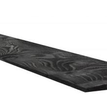 Vuren Zweeds rabat 1 zijde geschaafd, 1 zijde fijnbezaagd, 1,1-2,7 x 19,5 x 500 cm, zwart gespoten.