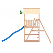 Douglas speeltoestel Kopervik met XXL blauwe glijbaan.