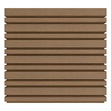 NewTechWood HKC co-extrusie wand bekleding castellation 4325 profiel, 2,5 x 19,6 x 290 cm, Teak.