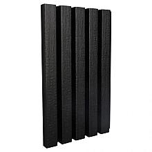NewTechWood HKC co-extrusie wand bekleding castellation 25 profiel, 2,5 x 19,6 x 290 cm, Ebony zwart.