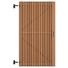 Thermovision Ayous geschaafd latten deur op verstelbaar frame, verticaal, 178 X 99 cm.