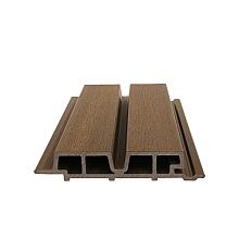 NewTechWood HKC co-extrusie Castellation PRO65 gevelbekleding, 3,3 x 18 x 390 cm, Teak.