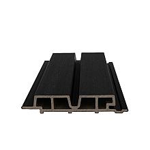 NewTechWood HKC co-extrusie Castellation PRO65 gevelbekleding, 3,3 x 18 x 290 cm, Ebony zwart.
